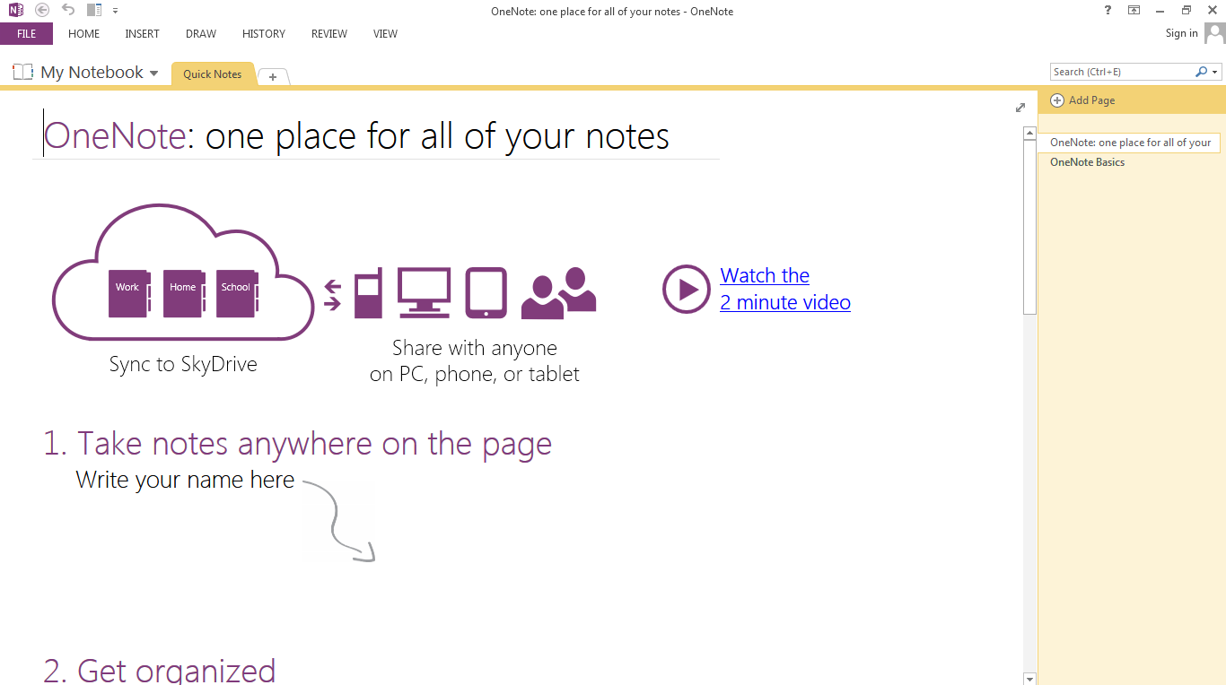 onenote multiplatform